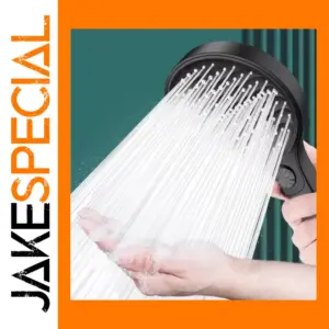High-Pressure Black Shower Head with 4 Spray Modes