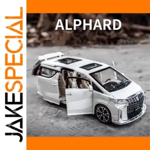 White 1:32 Diecast Alphard MPV Model by WELLY