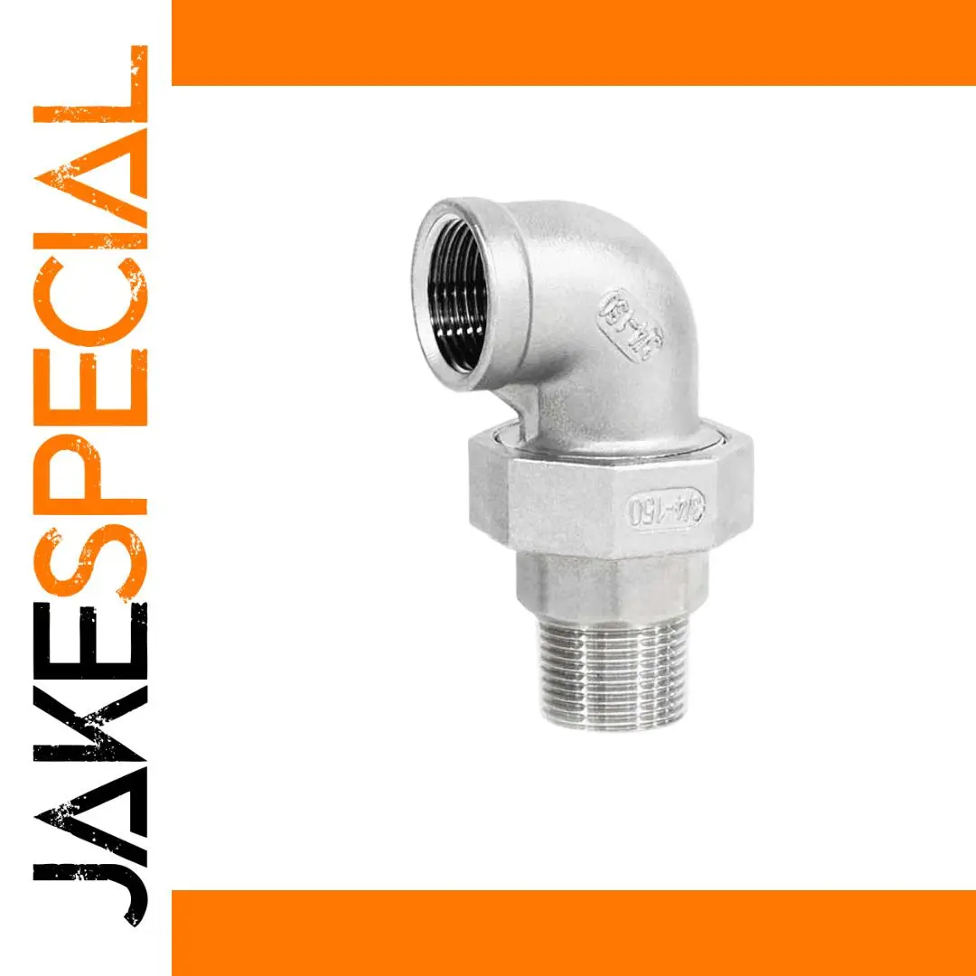 Stainless Steel 90-Degree Elbow Union 1 Stainless Steel 90-Degree Elbow Union