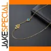 Stainless Steel Blue Evil Eye Hamsa Necklace