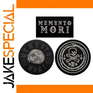 MEMENTO MORI Skull Patch with Embroidery