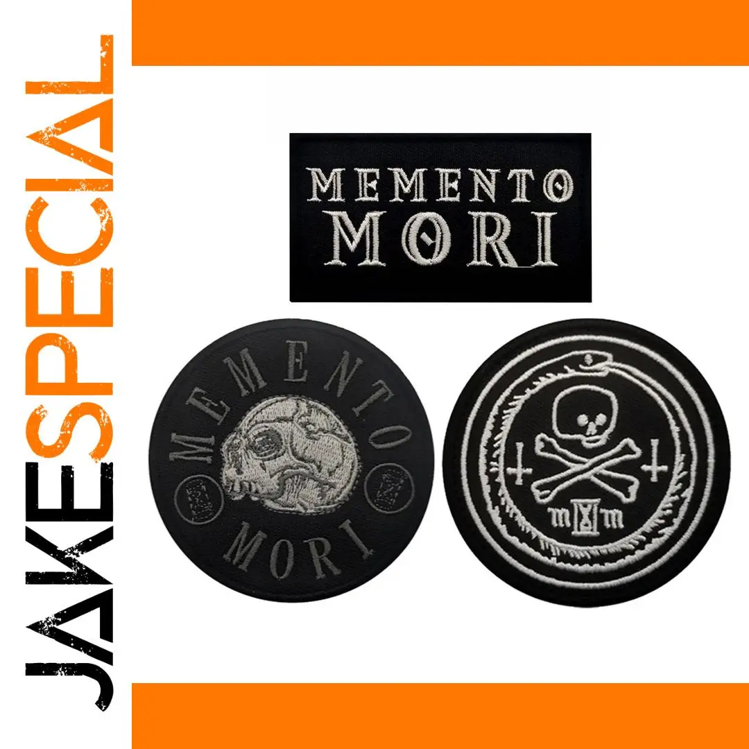 MEMENTO MORI Skull Patch with Embroidery 1 MEMENTO MORI Skull Patch with Embroidery