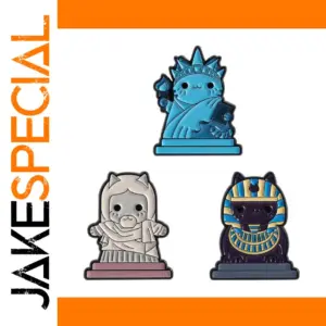 Egyptian Kitten Badge with Vibrant Colors