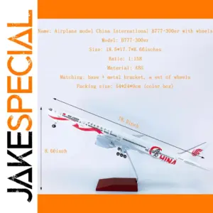 Realistic Boeing 777 Model Airplane 1:157 Scale