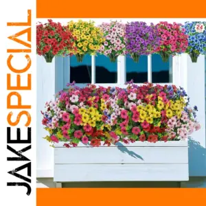 Vibrant Artificial Flowers Bundle for Outdoors