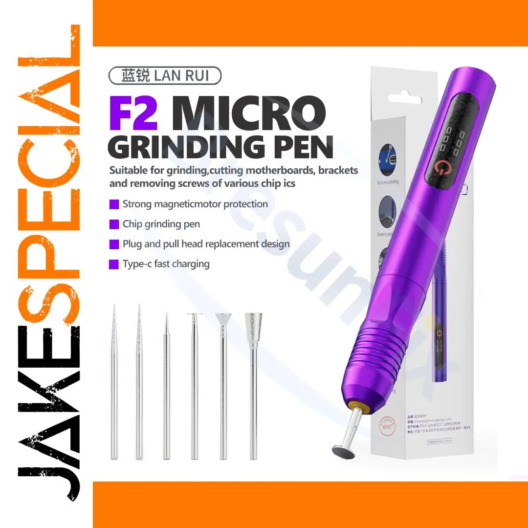 Purple Micro Grinding Pen for Electronics 1 Purple Micro Grinding Pen for Electronics