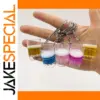Acrylic Beer Cup Keychain in Vibrant Colors