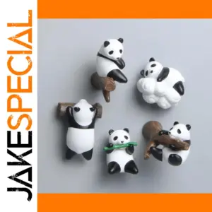 Cute Panda Fridge Magnet 4-5cm Resin Design