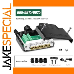 Solder-Free RS232 DB9/DB15/DB25 Connector