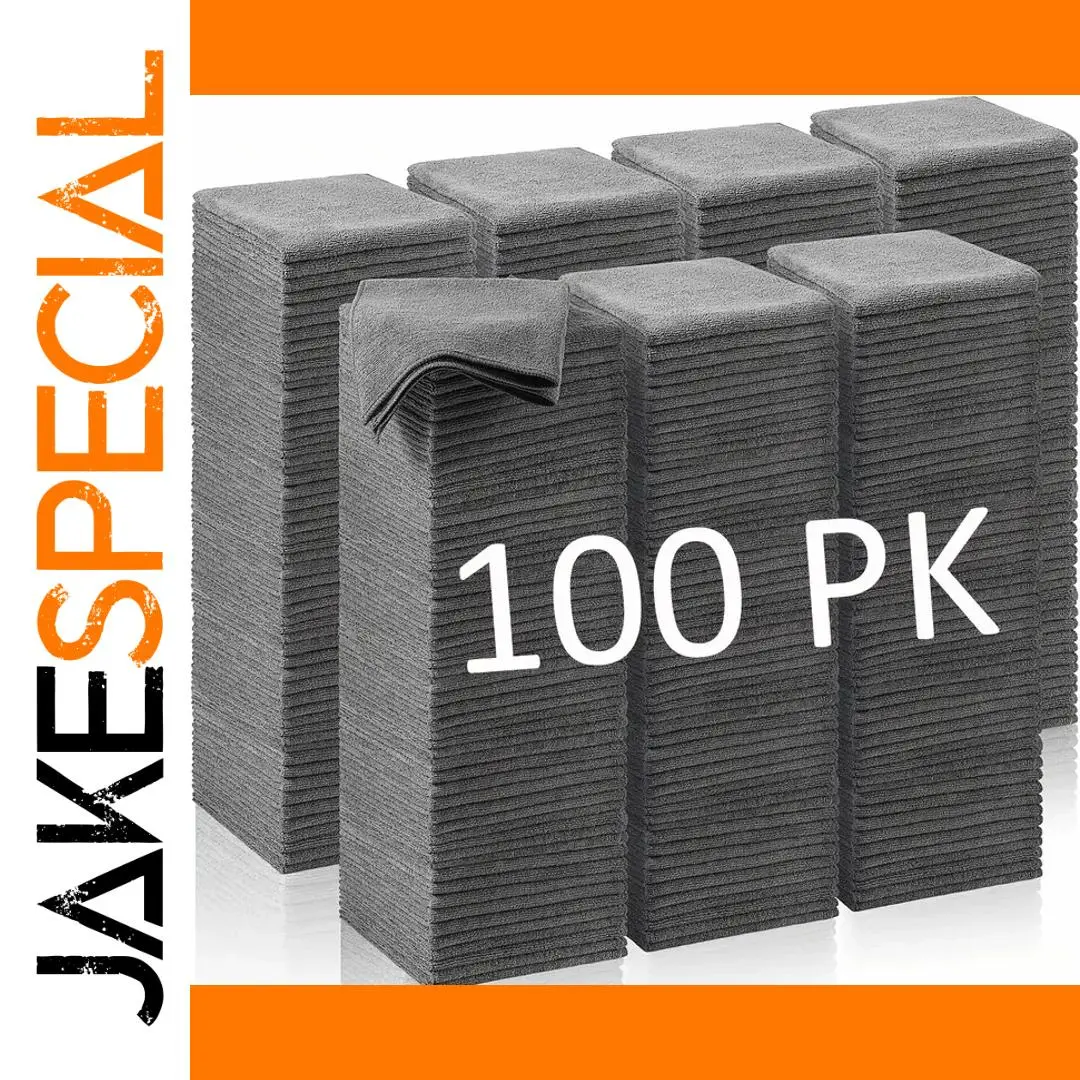 Microfiber Cleaning Cloths 25x25 cm, Pack of 1-100 1 Microfiber Cleaning Cloths 25x25 cm, Pack of 1-100