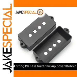 Black P-Bass Pickup Cover Set for 4-String Guitars