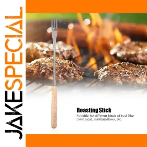 Stainless Steel BBQ Fork with Wooden Handle