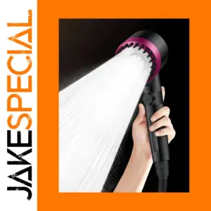 High-Pressure Black and Silver Shower Head with 3 Modes