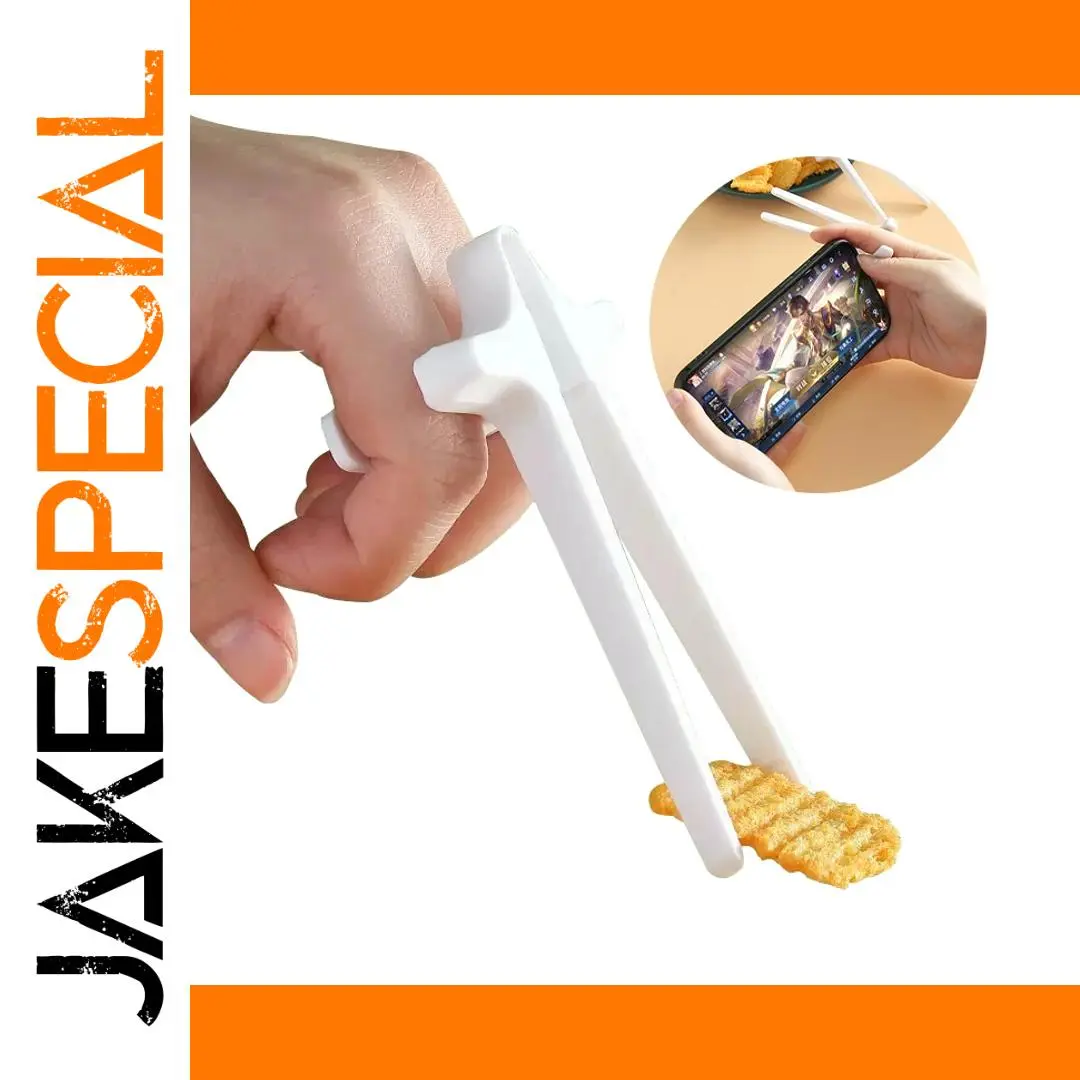 White Finger Chopsticks for Effortless Snacking 1 White Finger Chopsticks for Effortless Snacking