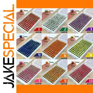 Vibrant Miniature Flower Grass Cluster Kit