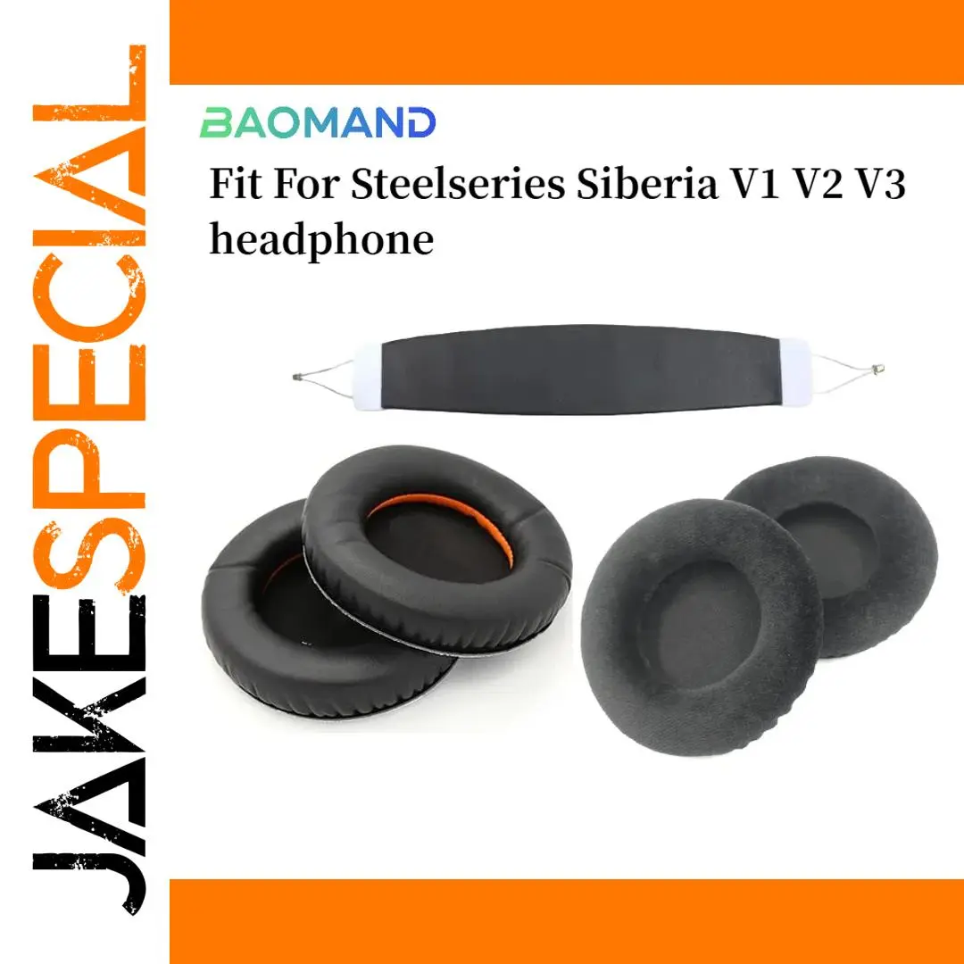 Steelseries Siberia V1-V3 Replacement Ear Pads and Headband 1 Steelseries Siberia V1-V3 Replacement Ear Pads and Headband