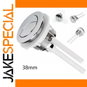 Dual Flush Toilet Push Button with Chrome Finish