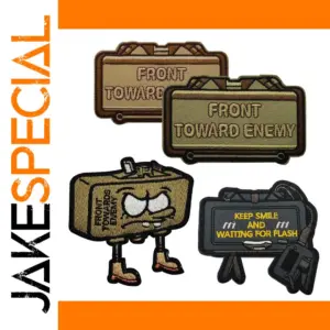 Military Embroidered Patch with Hook Loop Backing