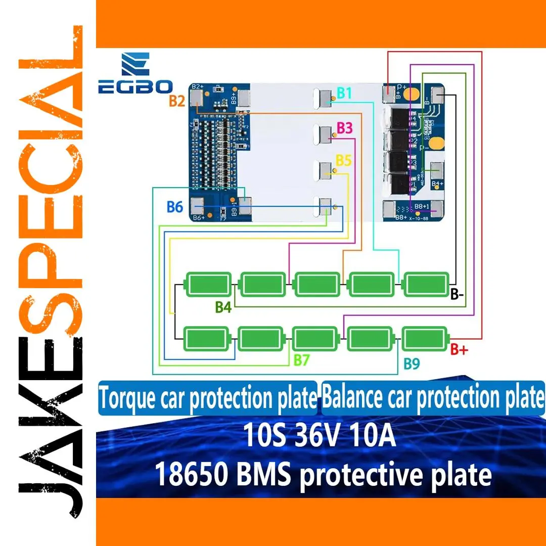 10S 36V 10A Lithium Battery Protection Module 1 10S 36V 10A Lithium Battery Protection Module