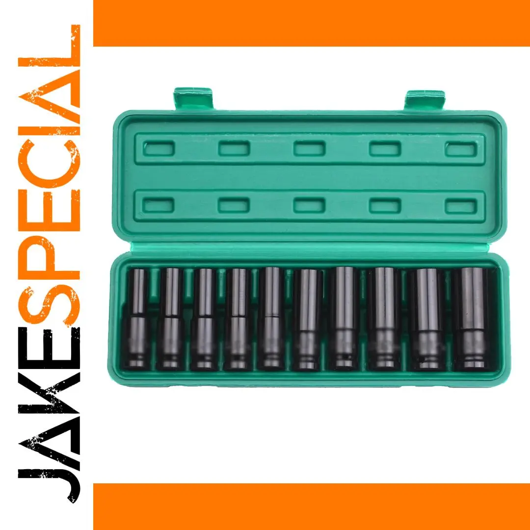 Professional 10-Piece 1/2 Inch Impact Socket Set 1 Professional 10-Piece 1/2 Inch Impact Socket Set