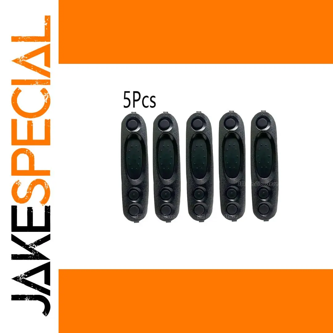 Durable Rubber PTT Button Bezel Set for Radios 1 Durable Rubber PTT Button Bezel Set for Radios