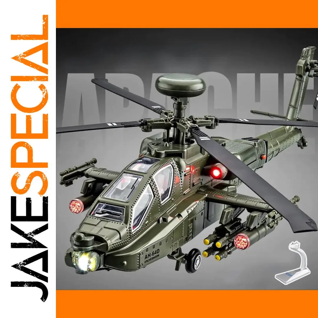 AH-64 Apache Scale Model 1:46 with Sound & Light 1 AH-64 Apache Scale Model 1:46 with Sound & Light