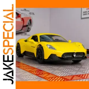 Yellow Maserati MC20 1:33 Scale Model
