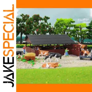 36pcs HO Scale Farm Animal & Figure Set