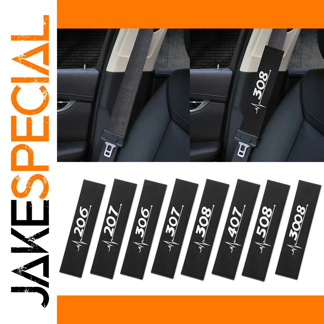 Peugeot Seat Belt Covers Set for 206-3008 1 Peugeot Seat Belt Covers Set for 206-3008
