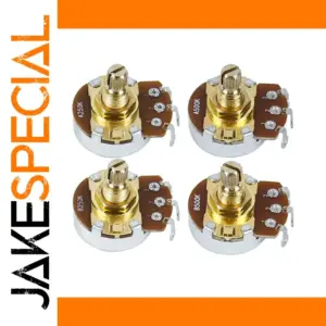 Golden Short Shaft Guitar Potentiometers Set