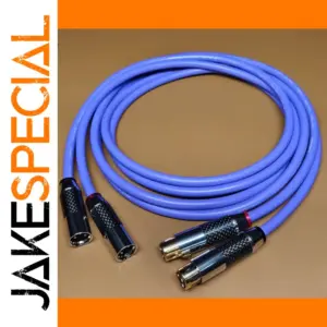 Bright Blue XLR Cable for High Fidelity Sound