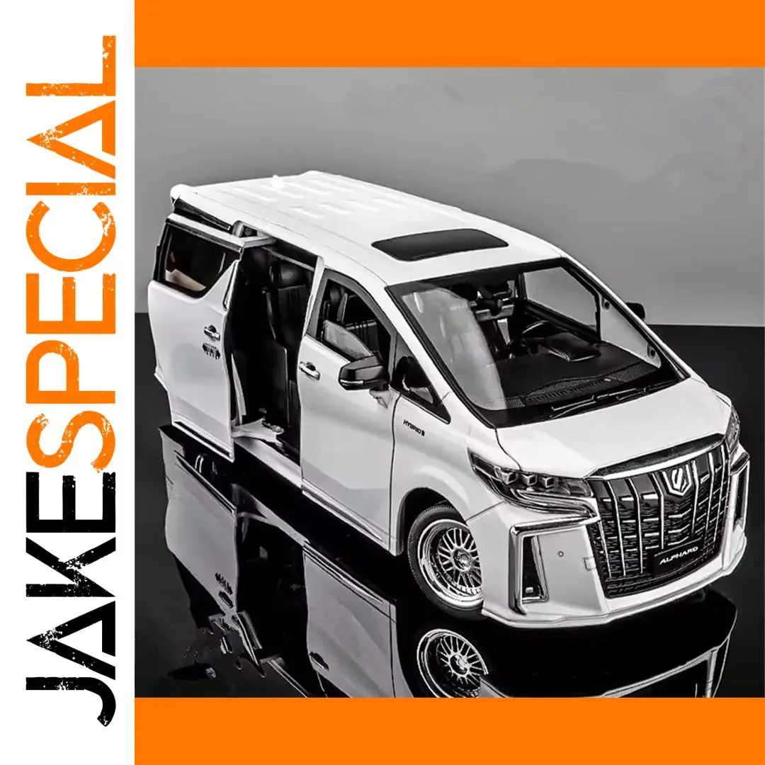 White Toyota Alphard 1:18 Scale Diecast Model 1 White Toyota Alphard 1:18 Scale Diecast Model