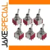 Red Mini Toggle Switch Set for Electronics
