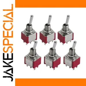 Red Mini Toggle Switch Set for Electronics