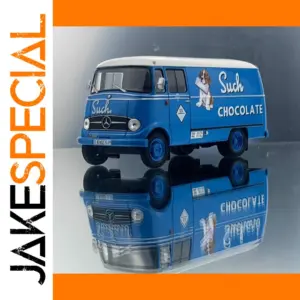 Vintage Blue Diecast Van Model 1:43 Scale