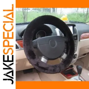 Premium Soft Fur Steering Wheel Cover for Cars