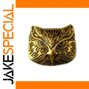 Vintage Bronze Owl and Eagle Brooch