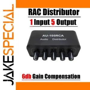 Stereo Audio Distributor with 5 Outputs