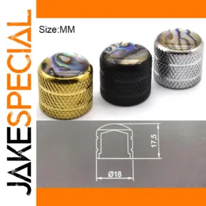 Metal Guitar and Bass Control Knobs Set