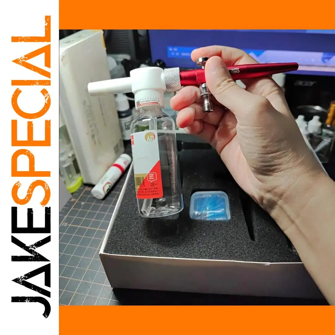 Red Modular Spray Pen for Fine Art and Modeling 1 Red Modular Spray Pen for Fine Art and Modeling