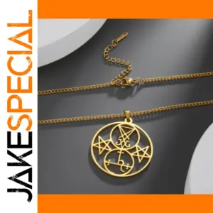 Stainless Steel Sigil of Lilith Necklace