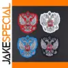 Russian Flag Emblem Sew-On Patch 7.8x7 cm