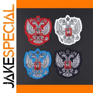 Russian Flag Emblem Sew-On Patch 7.8x7 cm