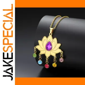 Stainless Steel Buddhist Lotus Necklace