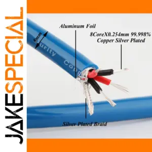 Premium Silver-Plated RCA Interconnect Cable 2m