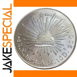 1891 Mexico 8 Reales Replica Coin