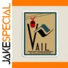 Vail Colorado Scenic Decal Magnet Set