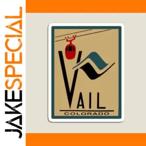 Vail Colorado Scenic Decal Magnet Set