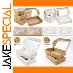 Elegant Kraft Paper Gift Box with Window