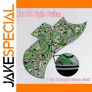 Vibrant Green SG Guitar Pickguard Replacement